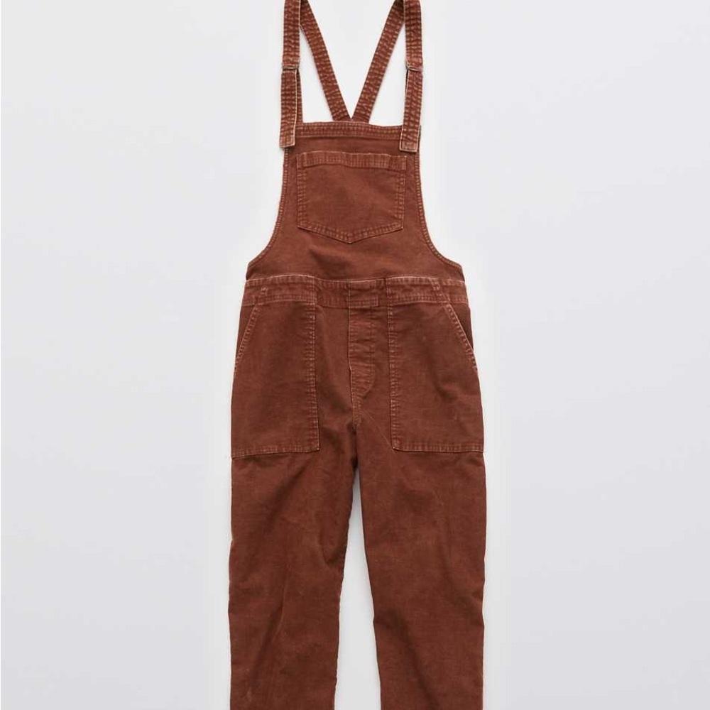 Brown corduroy overalls - new